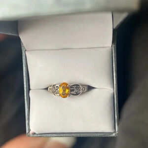 Size 6 Citrine Ring